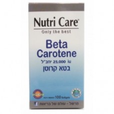 Бета-каротин (провитамин А) в капсулах, Nutri Care Beta Carotene 100 Soft gel